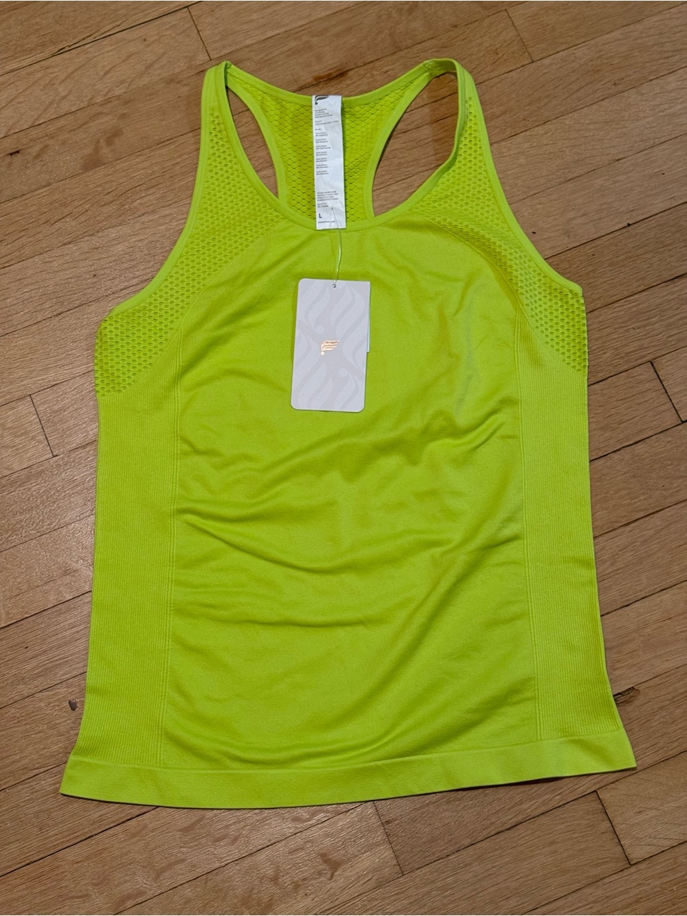 Fabletics Neon Lime Racerback Performance Tank